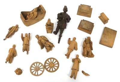 Lot 15 - Chinese Wooden Figures