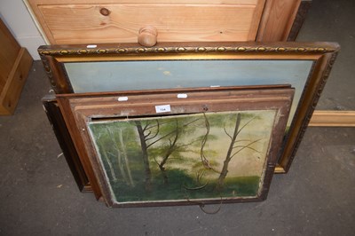 Lot 724 - MIXED LOT COMPRISING EARLY 20TH CENTURY OIL ON...