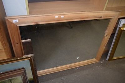 Lot 726 - RECTANGULAR PINE FRAMED MIRROR