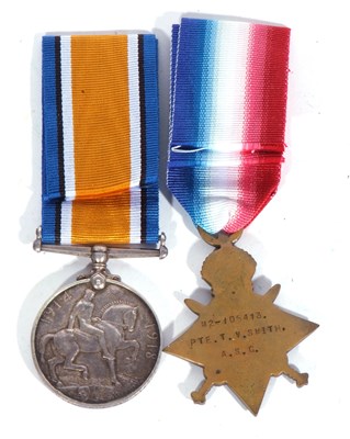 Lot 33 - WWI British Medal Pair-1914-15 star, war medal