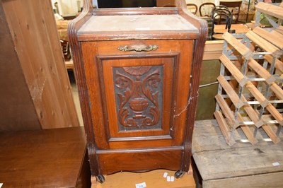 Lot 778 - LATE VICTORIAN AMERICAN WALNUT COAL BOX