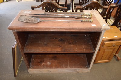 Lot 812 - HARDWOOD BOOKCASE CABINET