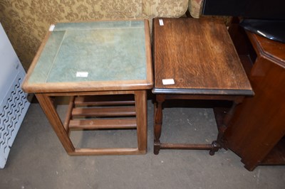 Lot 817 - TILE TOP COFFEE TABLE AND ONE OTHER (2)