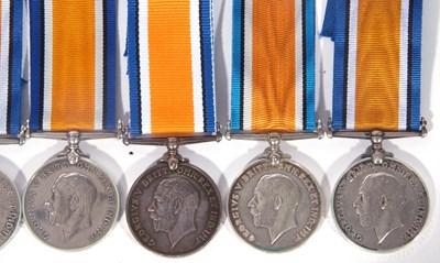 Lot 284 - Quantity of 8 WWI medals to ASC; war medal to...