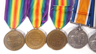 Lot 284 - Quantity of 8 WWI medals to ASC; war medal to...