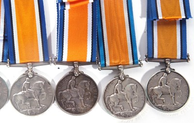 Lot 284 - Quantity of 8 WWI medals to ASC; war medal to...