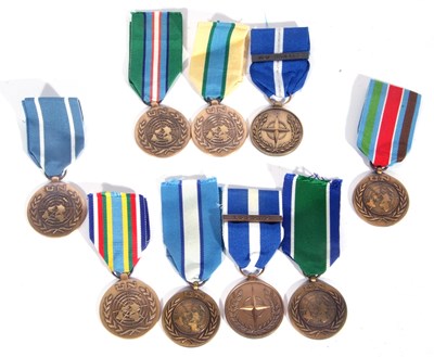 Lot 50 - 9 x UN medals to include: UN Cyprus UNFICYP,...