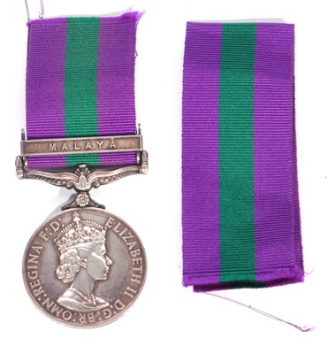 Lot 13 - ERII medal with Malaya clasp: 3521075 AC 2 C...