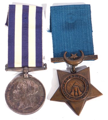 Lot 26 - Victorian medal pair to include: Egypt medal...
