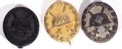 Lot 63 - Third Reich Black Naval badge, lacking pin,...