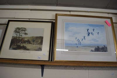 Lot 186 - A PAIR OF REPRODUCTION SHOOTING PRINTS...