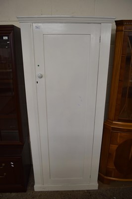 Lot 211 - WHITE PAINTED SINGLE DOOR WARDROBE