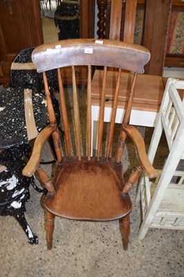 Lot 225 - VICTORIAN ELM SEATED WINDSOR CHAIR