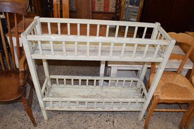 Lot 226 - PAINTED WOODEN TWO TIER SHELF OR PLANT STAND