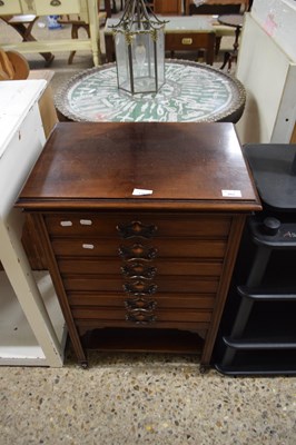 Lot 236 - LATE 19TH CENTURY MAHOGANY MUSIC CABINET