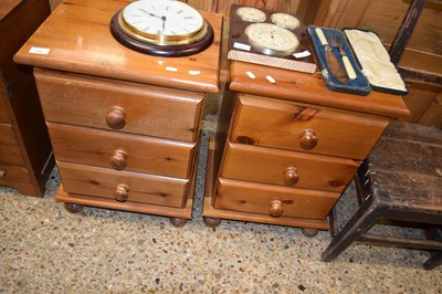 Lot 275 - PAIR OF MODERN PINE BEDSIDE CABINETS