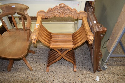 Lot 287 - REPRODUCTION X FORMED CONTINENTAL CHAIR