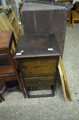 Lot 306 - DARK WOOD SEWING BOX