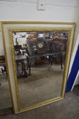 Lot 325 - RECTANGULAR GILT FRAMED WALL MIRROR