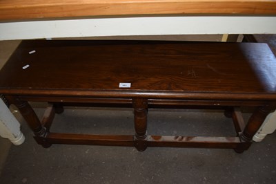 Lot 853 - GOOD QUALITY REPRODUCTION OAK NARROW COFFEE OR...