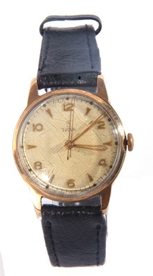 Lot 196 - Vintage 9 carat gold gents Tudor wrist watch....