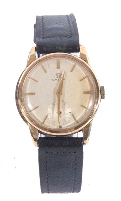 Lot 203 - Gents Omega wristwatch with champagne dial and...