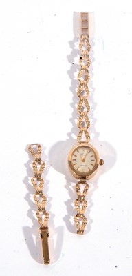 Lot 218 - 9 carat gold ladies Geneve wristwatch,...