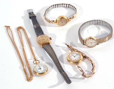 Lot 219 - Mixed lot of four ladies wristwatches these...