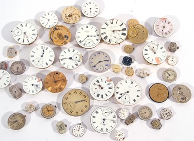 Lot 232 - Mixed lot of pocket watch and wristwatch parts,...