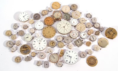 Lot 233 - Mixed lot of wrist and pocket watch movements,...