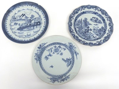 Lot 3 - Group of three 18th Century Chinese porcelain...