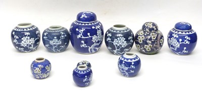 Lot 4 - Quantity of Chinese porcelain jars and covers...