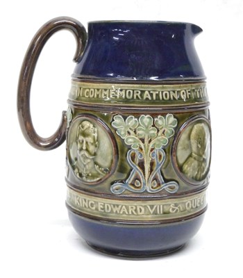 Lot 36 - Royal Doulton jug commenorating coronation of...