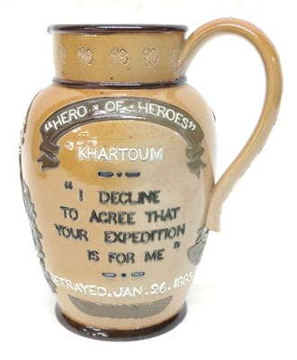 Lot 42 - Lambeth Doulton commemorative jug for General...