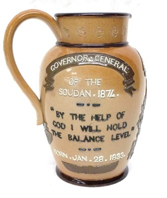 Lot 42 - Lambeth Doulton commemorative jug for General...