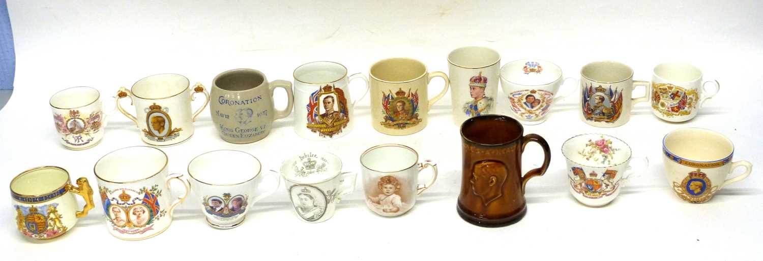 Lot 47 - Quantity of commemorative cups and mugs