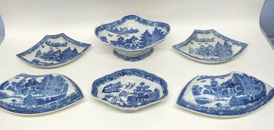 Lot 58 - Quantity of 19th Century pearl ware, blue and...