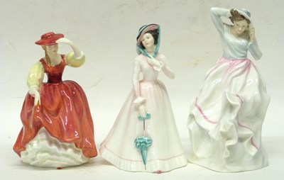 Lot 66 - Group of three Royal Doulton figures with...