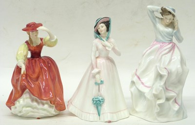 Lot 66 - Group of three Royal Doulton figures with...