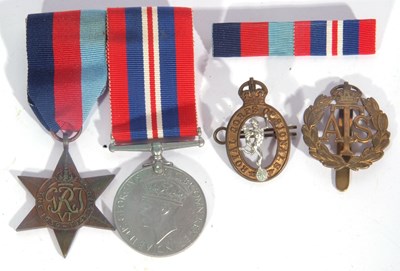 Lot 110 - Pair of WWII Campaign medals: 1939-45 star,...
