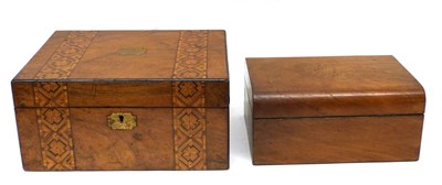 Lot 87 - Two boxes with inlaid designs