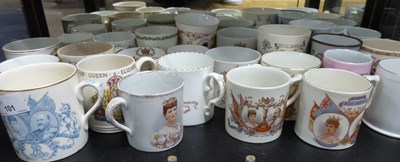 Lot 101 - Quantity of commemorative mugs, royalty and...