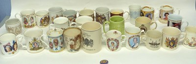 Lot 113 - Quantity of commemorative mugs, royalty and...