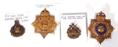 Lot 335 - Quantity of 4 Royal Marines and Royal Marine...