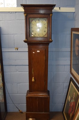 Lot 209 - Georgian 30 hour long case clock, the oak case...