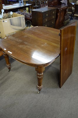 Lot 256 - Victorian mahogany extending dining table...