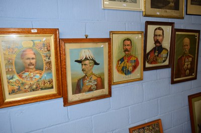 Lot 290 - Six framed prints of 19th Century military...