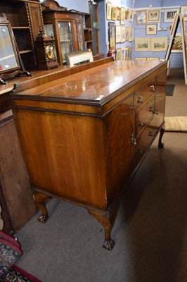 Lot 620 - Early 20th Century oak dresser with shelved...