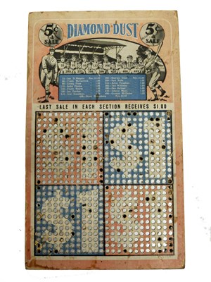 Lot 183 - Diamond dust American baseball game - bar...