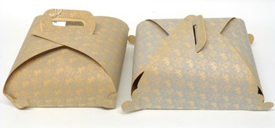 Lot 185 - Two cardboard cake packages from the...